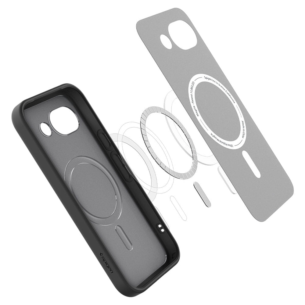 Futrola MagSafe za Google Pixel 10a, Spigen, Ultra Hybrid, Crna Satin ACS11278