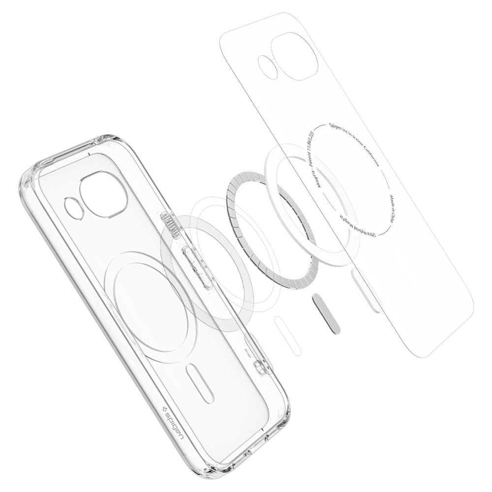 MagSafe futrola za Google Pixel 10a, Spigen, Ultra Hybrid, Providna Bela ACS11276