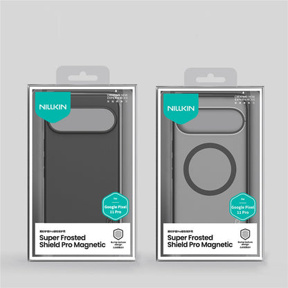 MagSafe maska za Google Pixel 11 Pro, Nillkin, Super Shield Pro, crna providna satenska
