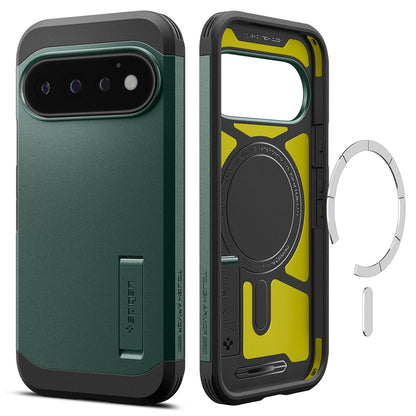 MagSafe futrola za Google Pixel 11 Pro, Spigen, Tough Armor, Zelena ACS11859