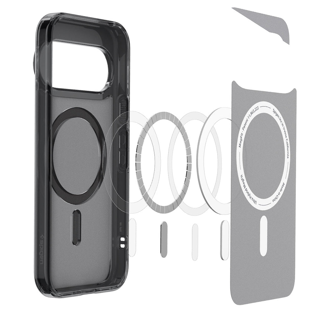MagSafe futrola za Google Pixel 11 Pro, Spigen, Ultra Hybrid, Crna Satenska ACS11432