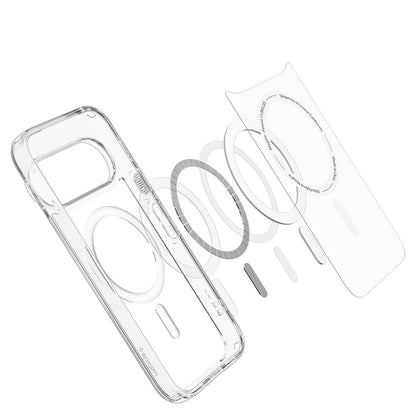 MagSafe futrola za Google Pixel 11 Pro, Spigen, Ultra Hybrid, Providna Bela ACS11431