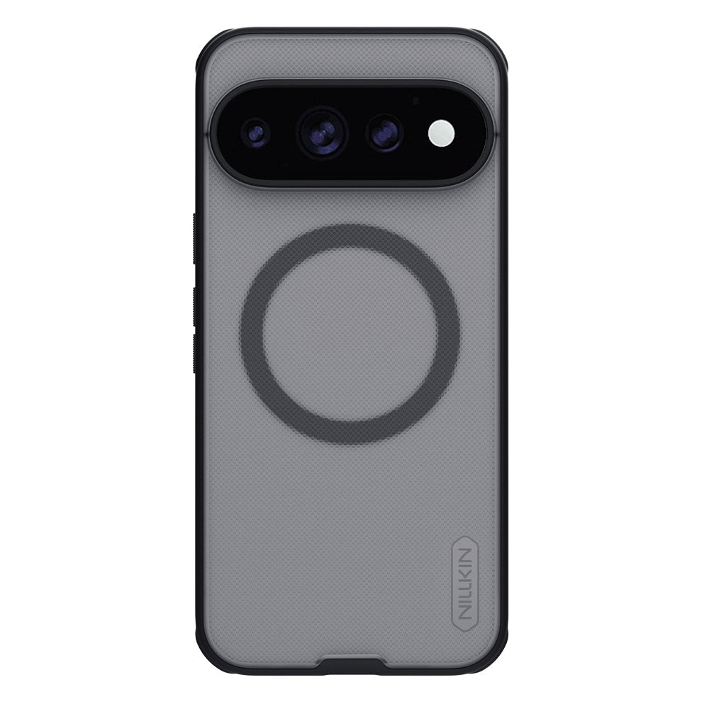 MagSafe maska za Google Pixel 11 Pro XL, Nillkin, Super Shield Pro, crna providna satenska