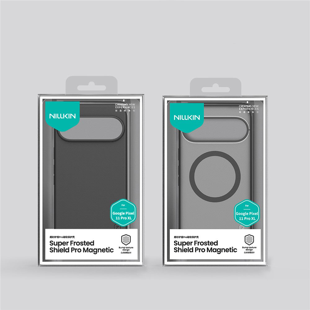 MagSafe maska za Google Pixel 11 Pro XL, Nillkin, Super Shield Pro, crna providna satenska