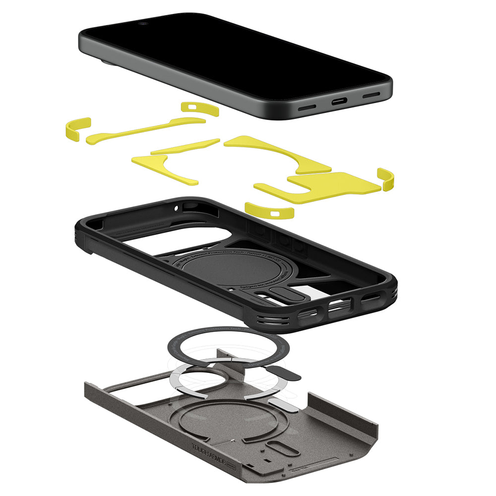 MagSafe futrola za Google Pixel 11, Spigen, Tough Armor, Siva ACS11855
