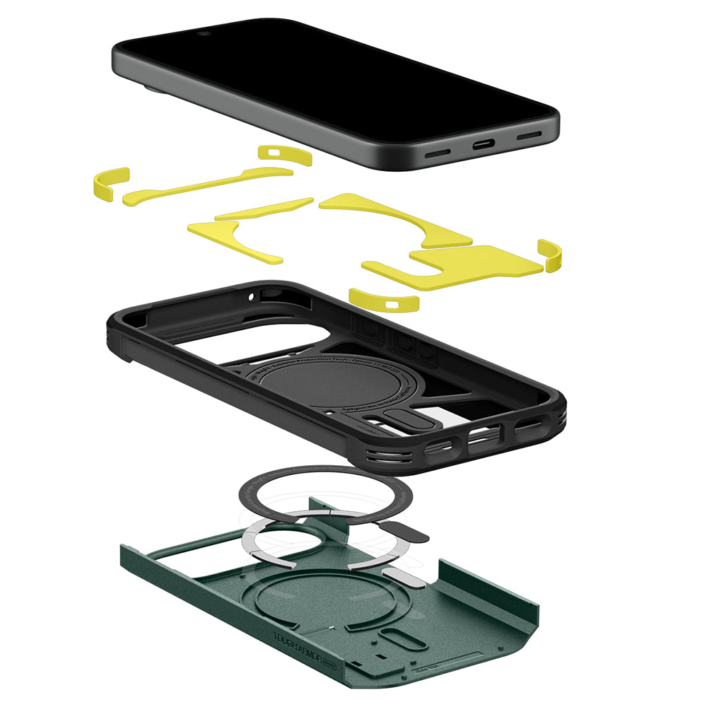 MagSafe futrola za Google Pixel 11, Spigen, Tough Armor, Zelena ACS11854