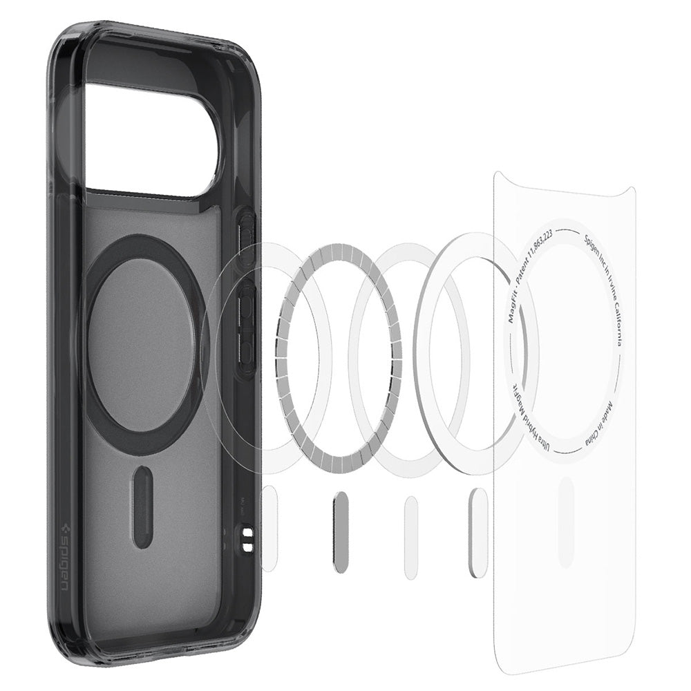 MagSafe futrola za Google Pixel 11, Spigen, Ultra Hybrid, Crna Satenska ACS11442