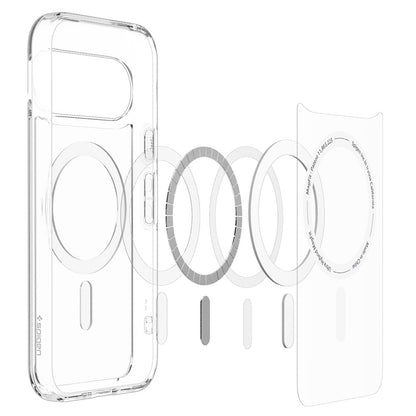 MagSafe futrola za Google Pixel 11, Spigen, Ultra Hybrid, Providna Bela ACS11441