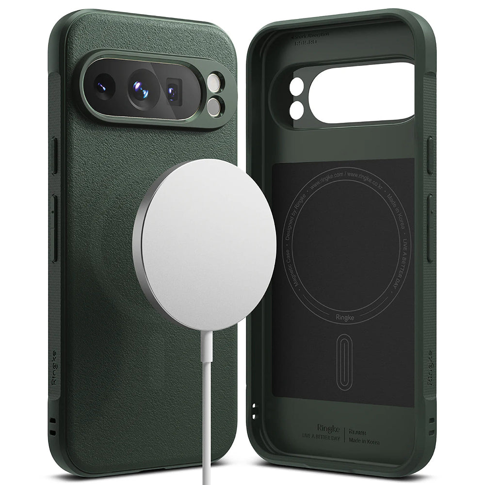 MagSafe futrola za Google Pixel 9 Pro, Ringke, Onyx, Tamno Zelena