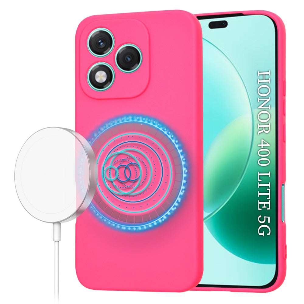 MagSafe futrola za Honor 400 Lite, Techsuit, SoftFlex, Tamno Roze