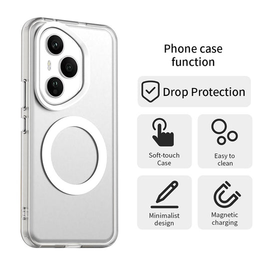 MagSafe futrola za Honor 400 Pro, Techsuit, CandyCase, Bela