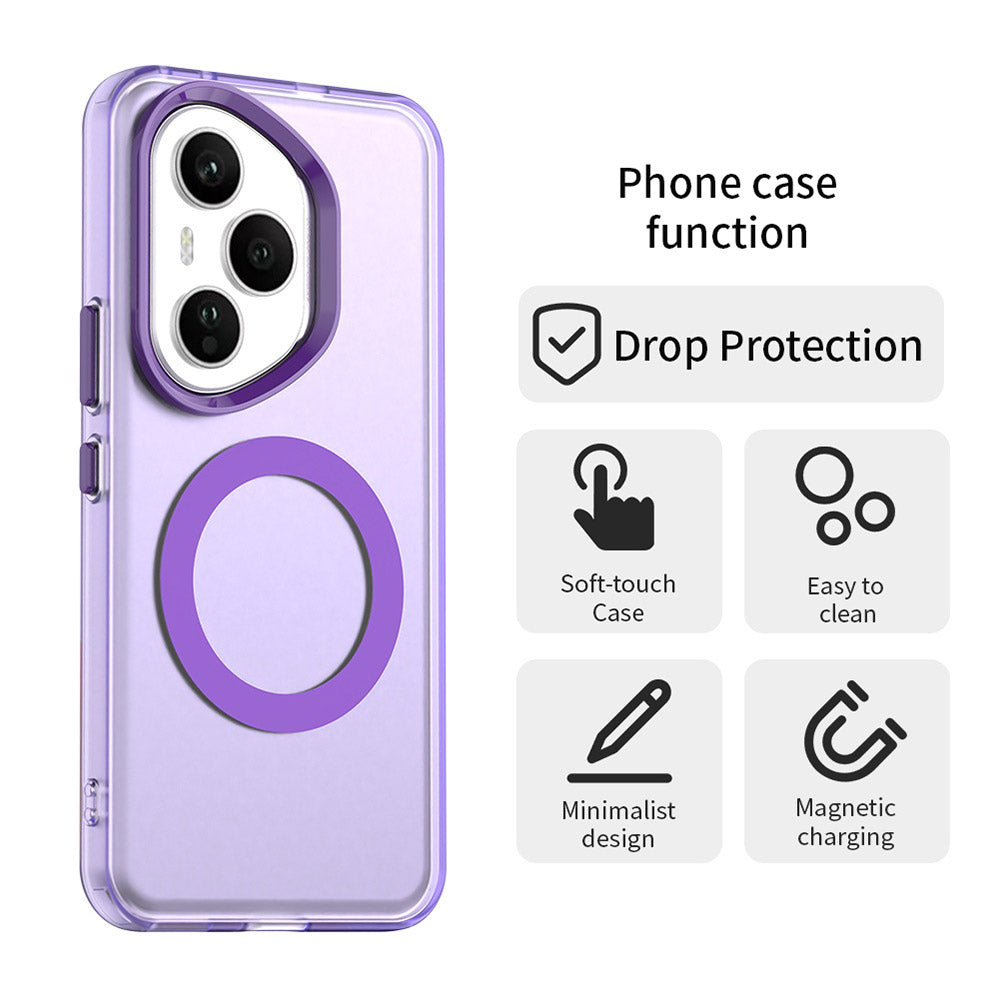 MagSafe futrola za Honor 400 Pro, Techsuit, CandyCase, Ljubičasta