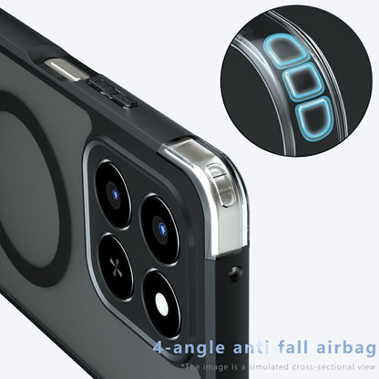 Futrola MagSafe za Honor 400 Smart 4G / X7d 4G / 400 Smart 5G, Techsuit, PureFrost, Satin Crna