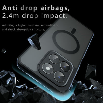 Futrola MagSafe za Honor 400 Smart 4G / X7d 4G / 400 Smart 5G, Techsuit, PureFrost, Satin Crna