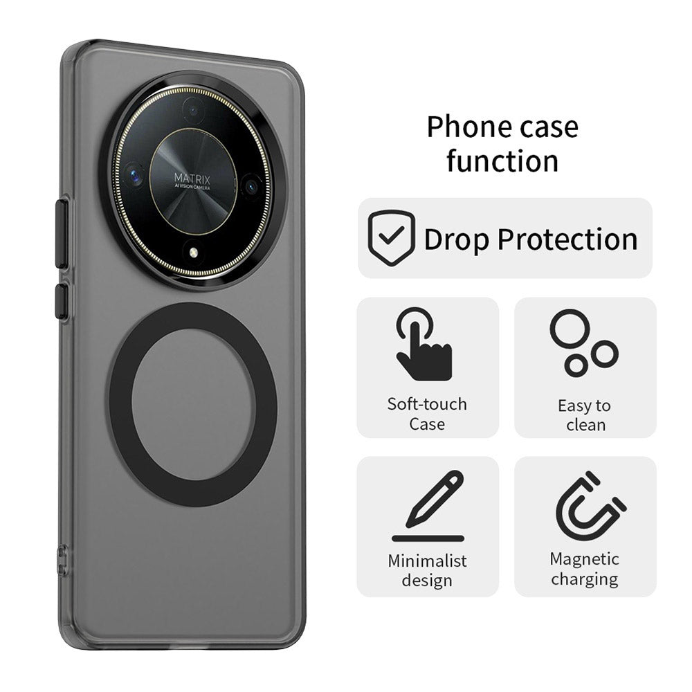 MagSafe futrola za Honor Magic6 Lite, Techsuit, CandyCase, Crna