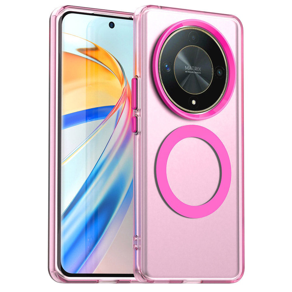 MagSafe futrola za Honor Magic6 Lite, Techsuit, CandyCase, Roze