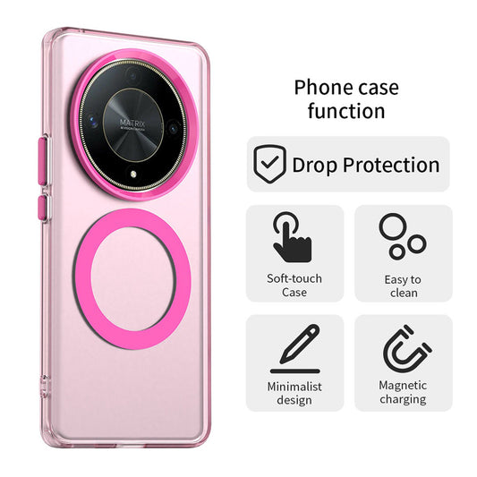 MagSafe futrola za Honor Magic6 Lite, Techsuit, CandyCase, Roze