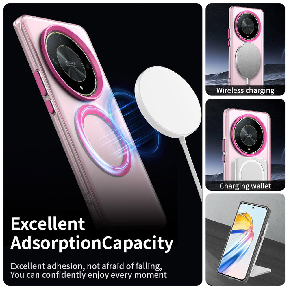 MagSafe futrola za Honor Magic6 Lite, Techsuit, CandyCase, Roze