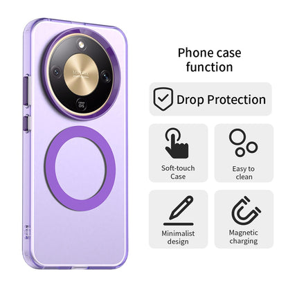 Futrola MagSafe za Honor Magic8 Lite, Techsuit, CandyCase, Ljubičasta