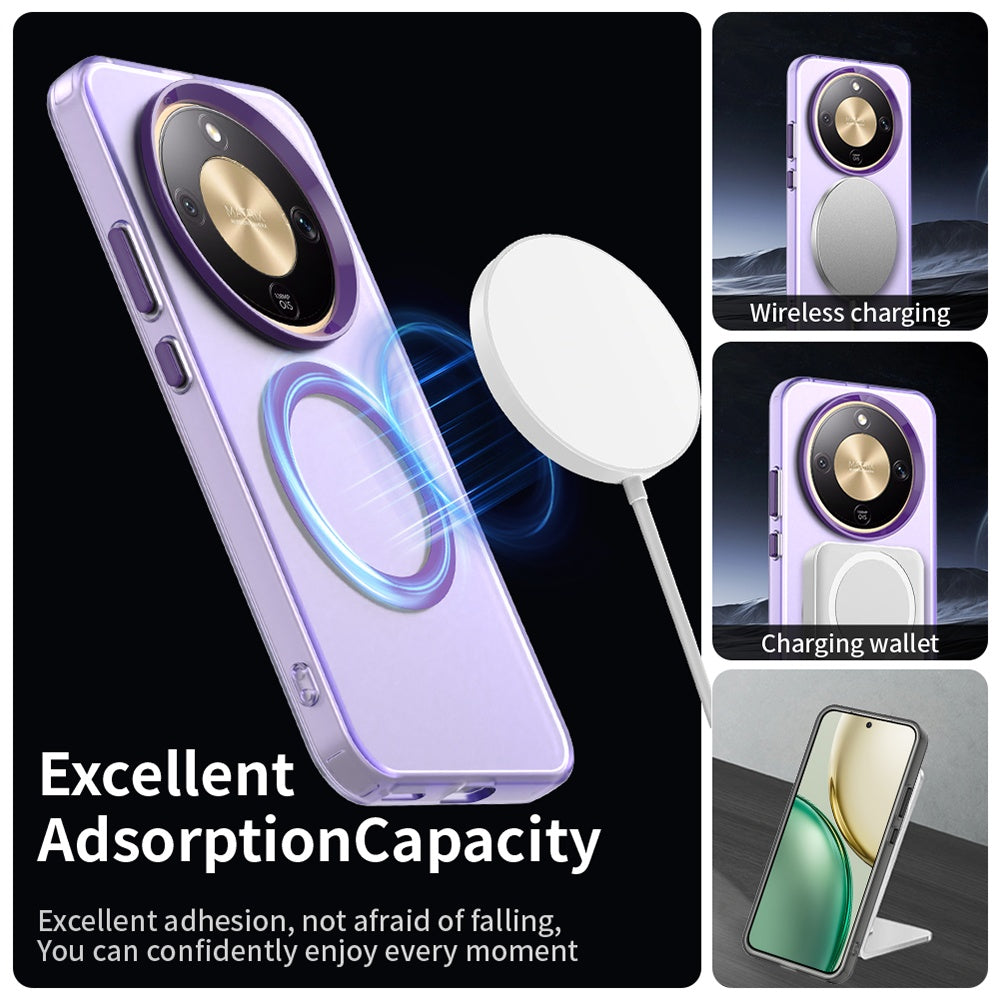 Futrola MagSafe za Honor Magic8 Lite, Techsuit, CandyCase, Ljubičasta