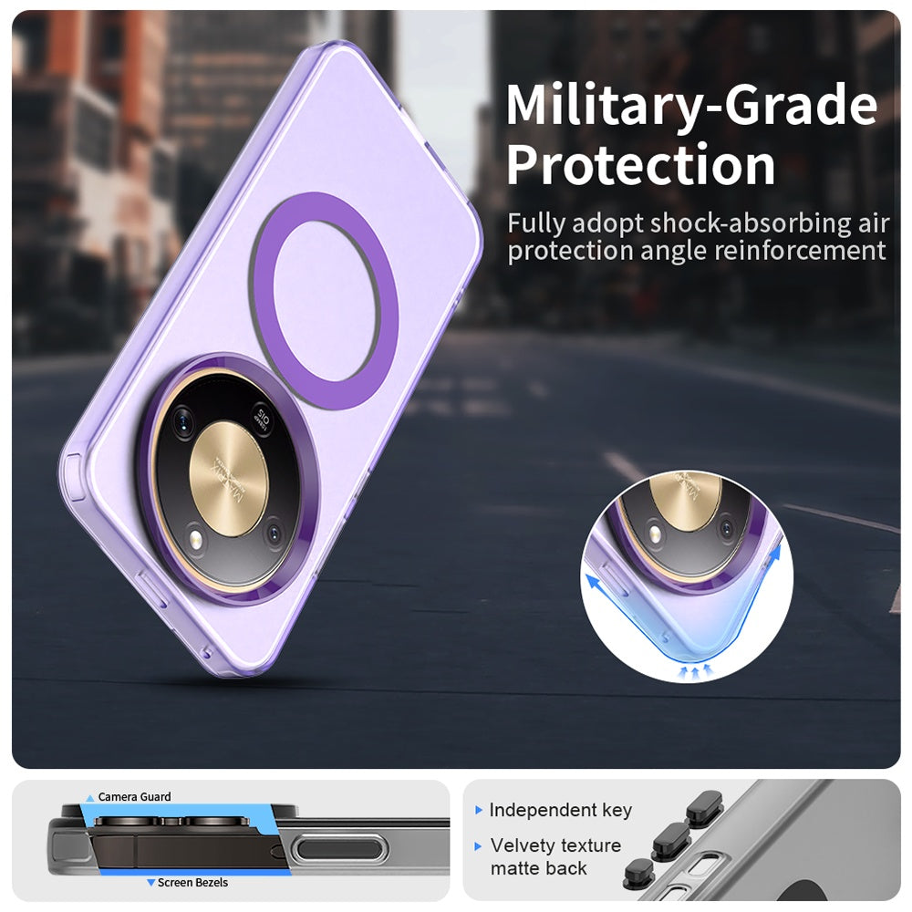 Futrola MagSafe za Honor Magic8 Lite, Techsuit, CandyCase, Ljubičasta