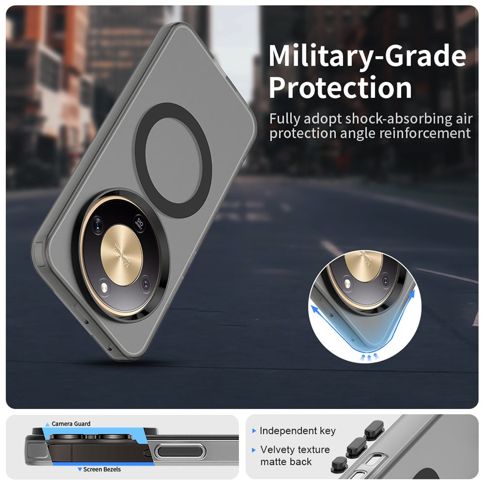 Futrola MagSafe za Honor Magic8 Lite, Techsuit, CandyCase, Crna