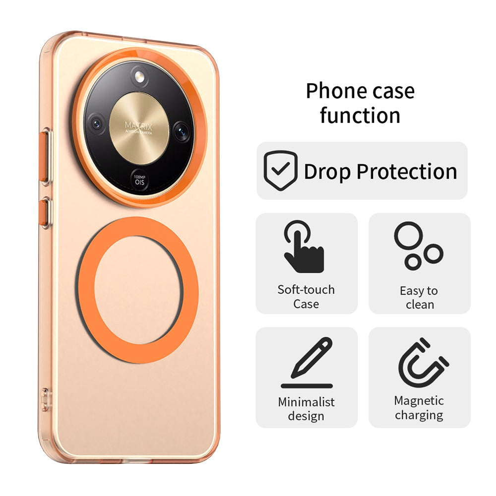 Futrola MagSafe za Honor Magic8 Lite, Techsuit, CandyCase, Narandžasta