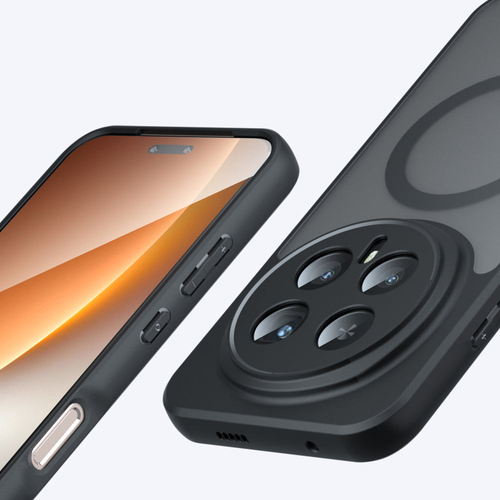 MagSafe futrola za Honor Magic8 Pro, Techsuit, PureFrost, Crna Satenska