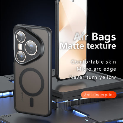 MagSafe futrola za Huawei Pura 80 Pro / Pura 80 Ultra, Techsuit, PureFrost, Crna Satenska