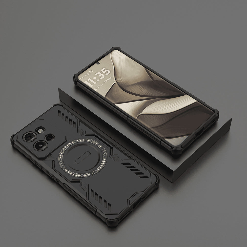 MagSafe futrola za Motorola Edge 50, Techsuit, ArmorMag, Crna