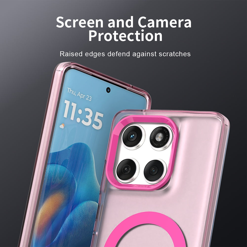 MagSafe futrola za Motorola Edge 60 Fusion / Edge 60, Techsuit, CandyCase, Roze