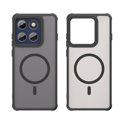 MagSafe futrola za Motorola Edge 60 Pro, Techsuit, HaloFrost II (Big Lens Hole), Crna