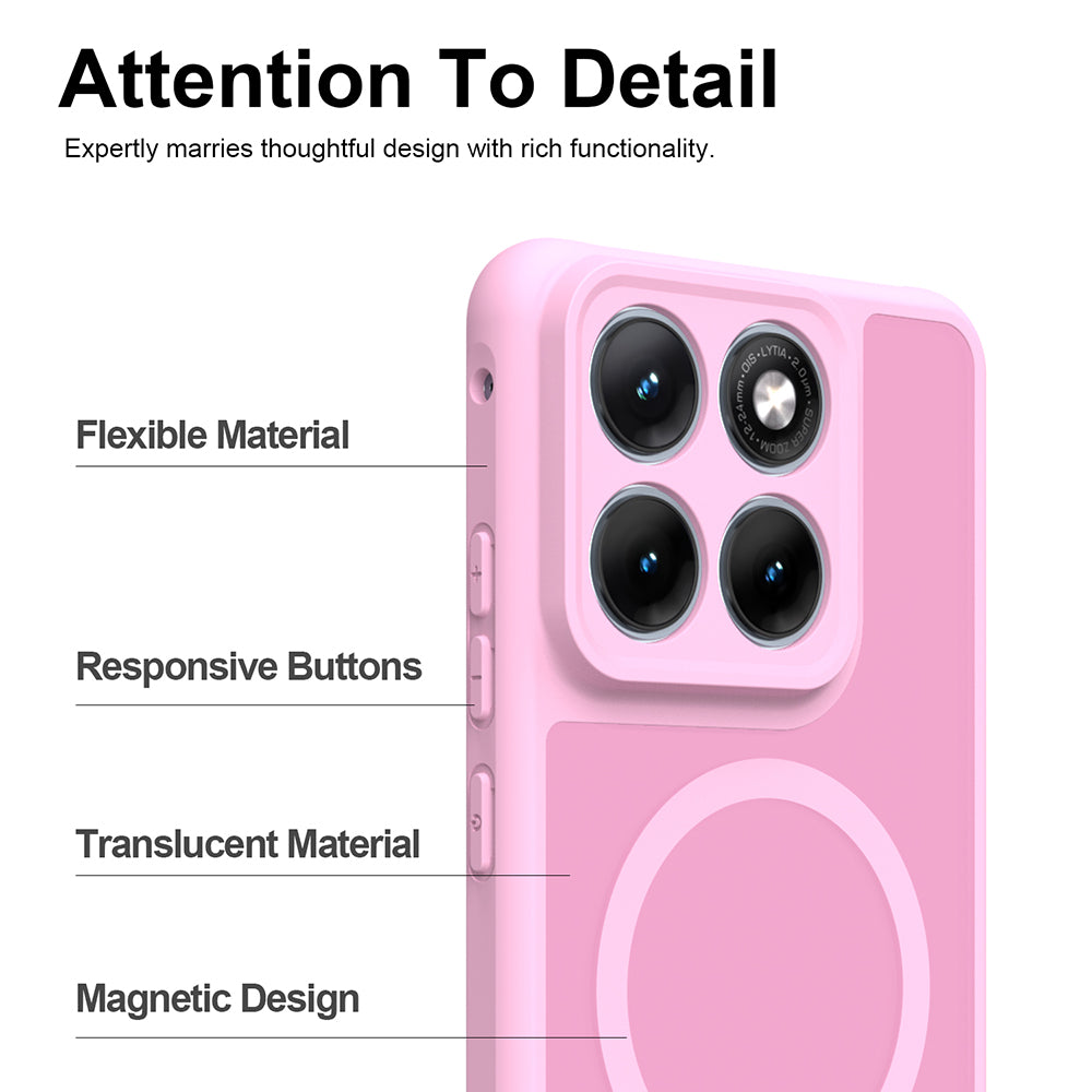 MagSafe futrola za Motorola Edge 70 Fusion, Techsuit, HaloFrost II, Roze