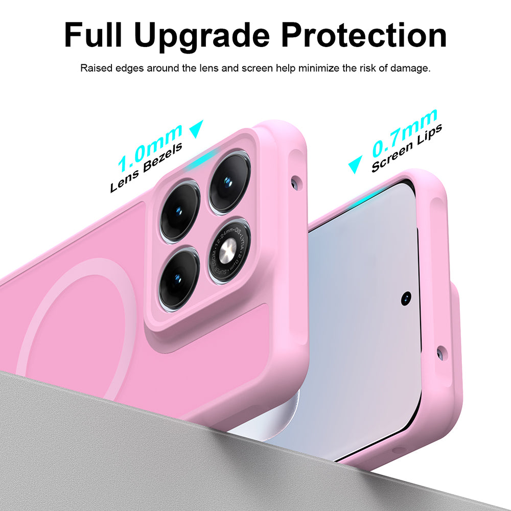 MagSafe futrola za Motorola Edge 70 Fusion, Techsuit, HaloFrost II, Roze