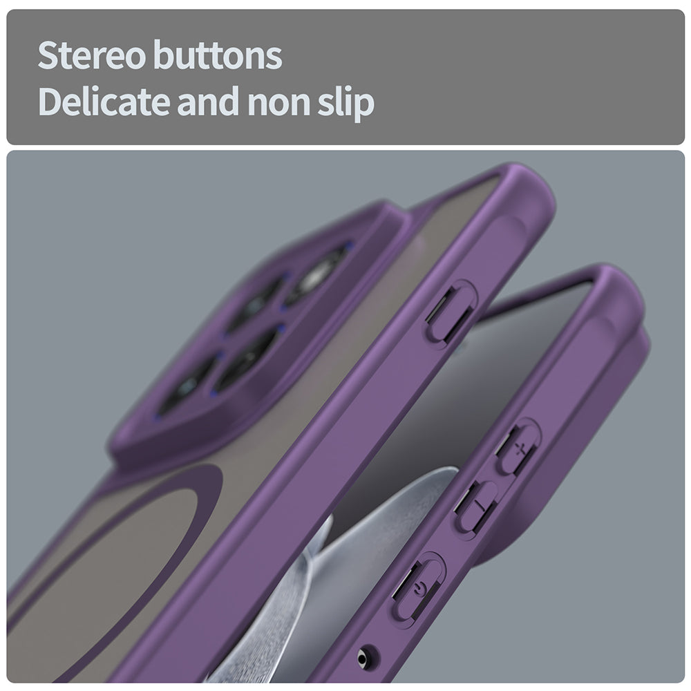 Futrola MagSafe za Motorola Edge 70, Techsuit, HaloFrost II, Ljubičasta