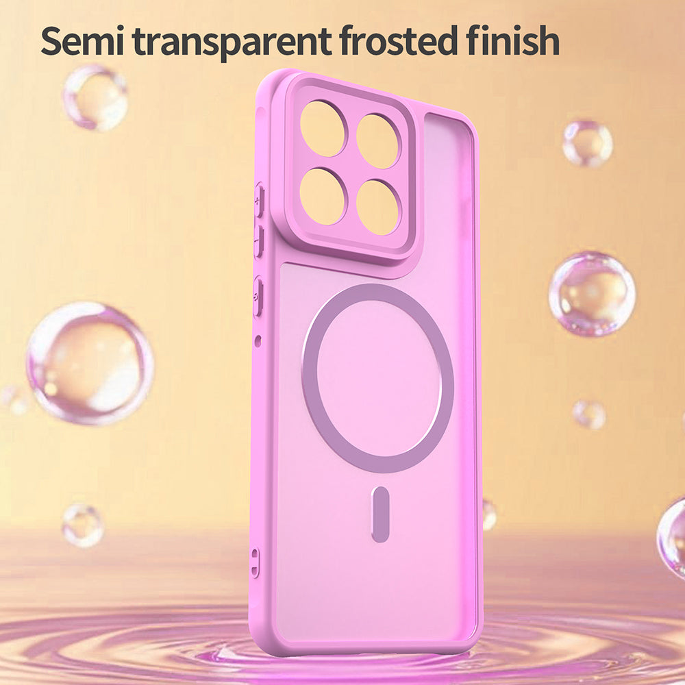 Futrola MagSafe za Motorola Edge 70, Techsuit, HaloFrost II, Roze