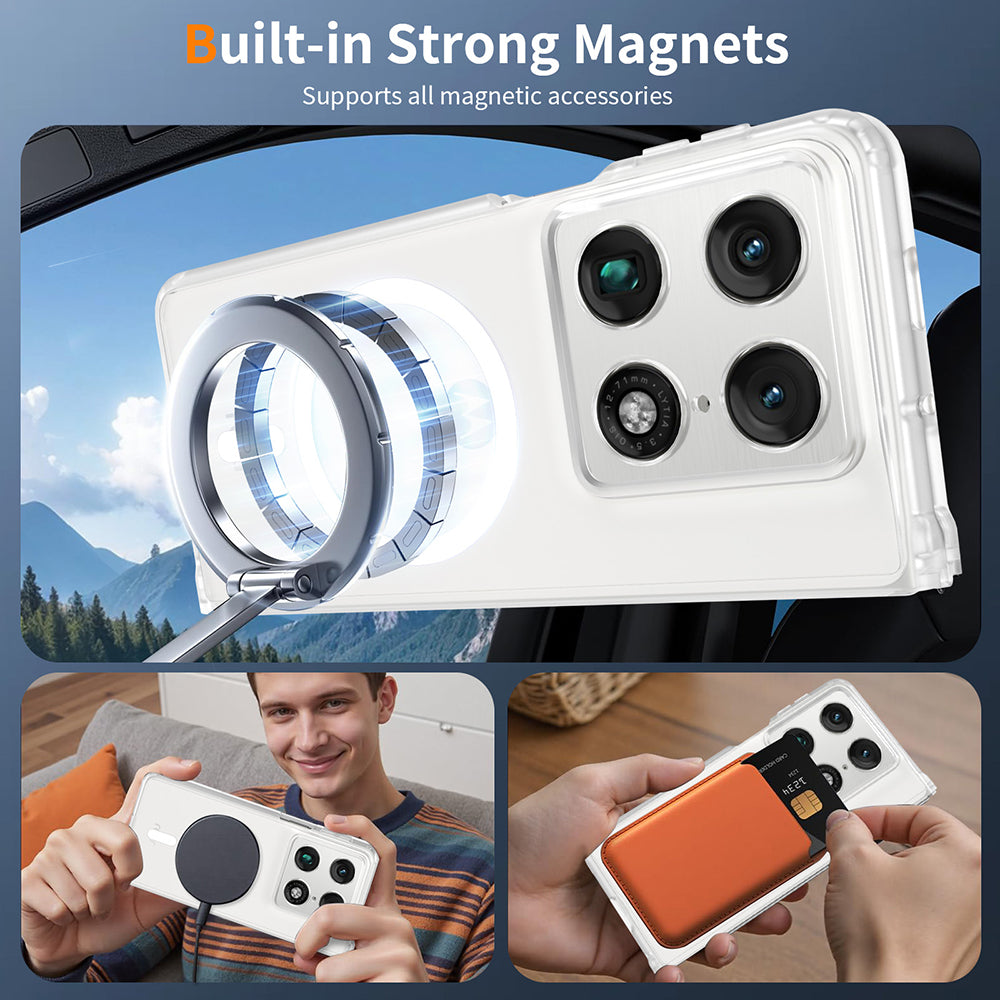 MagSafe futrola za Motorola Razr Fold, Techsuit, PureFrost, Crna Satenska
