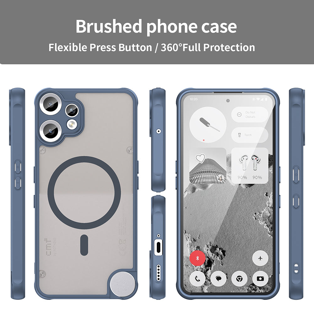 MagSafe futrola za Nothing CMF Phone 2 Pro, Techsuit, HaloFrost II, Tamnoplava