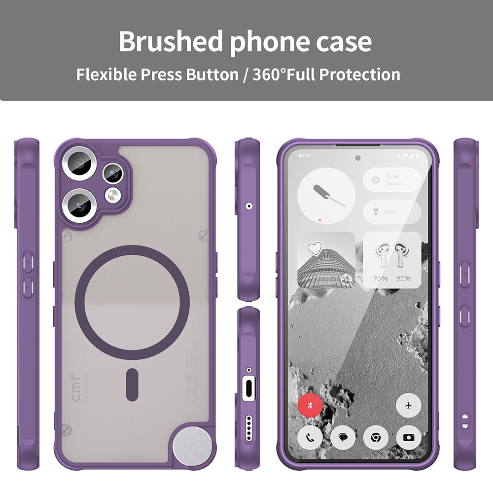 MagSafe futrola za Nothing CMF Phone 2 Pro, Techsuit, HaloFrost II, Ljubičasta