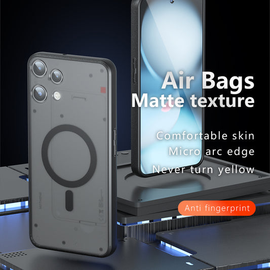 Futrola MagSafe za Nothing Phone (3a) Lite, Techsuit, PureFrost, Satin Crna