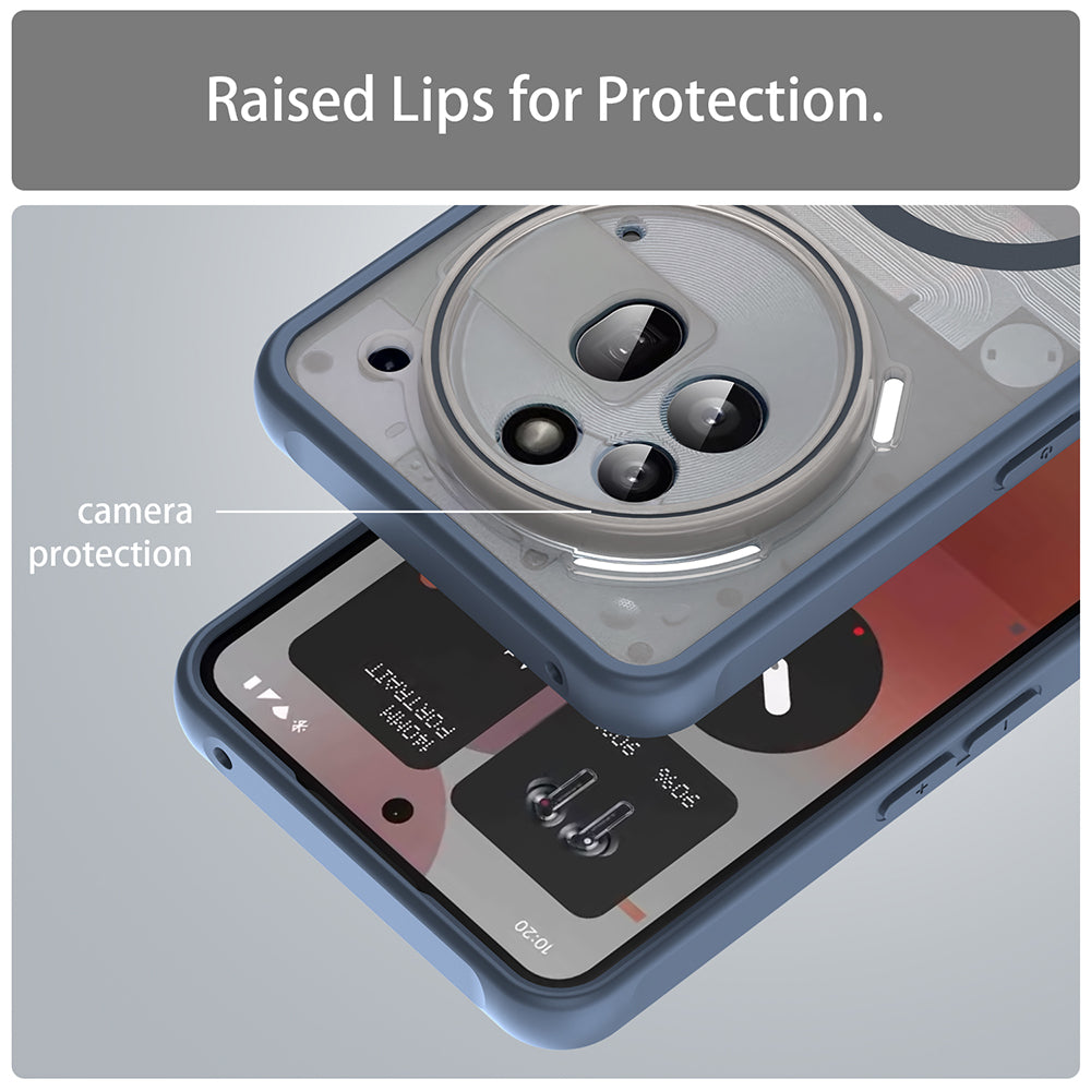 MagSafe futrola za Nothing Phone (3a) Pro, Techsuit, HaloFrost II, Tamnoplava