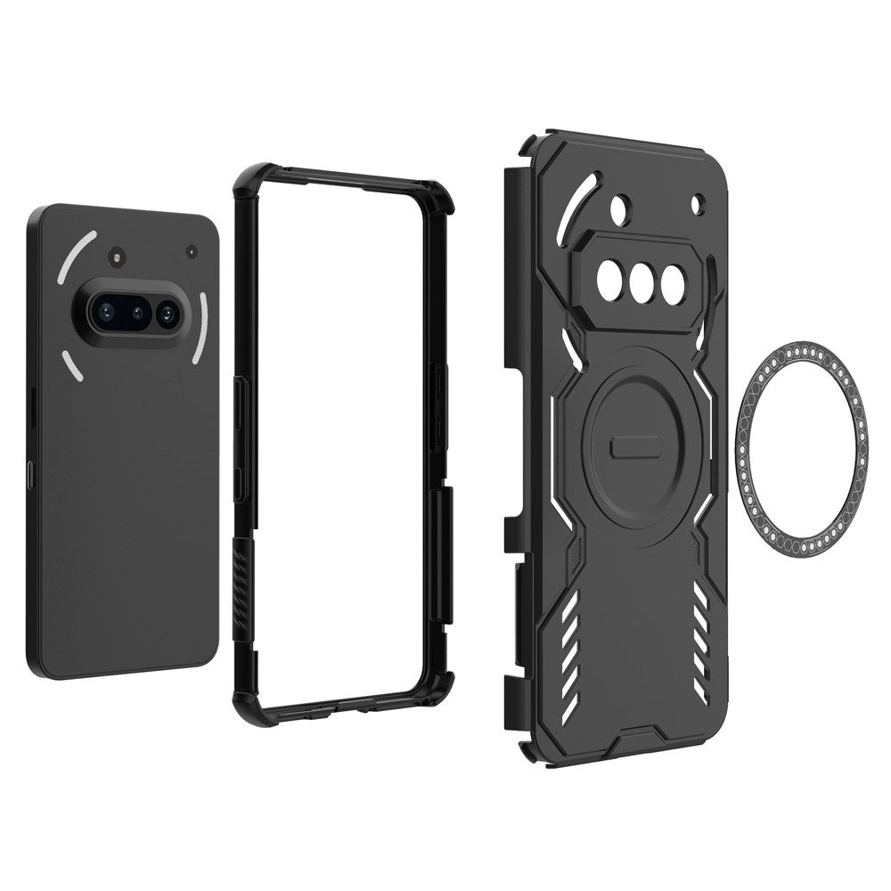 MagSafe futrola za Nothing Phone (3a), Techsuit, ArmorMag, Crna