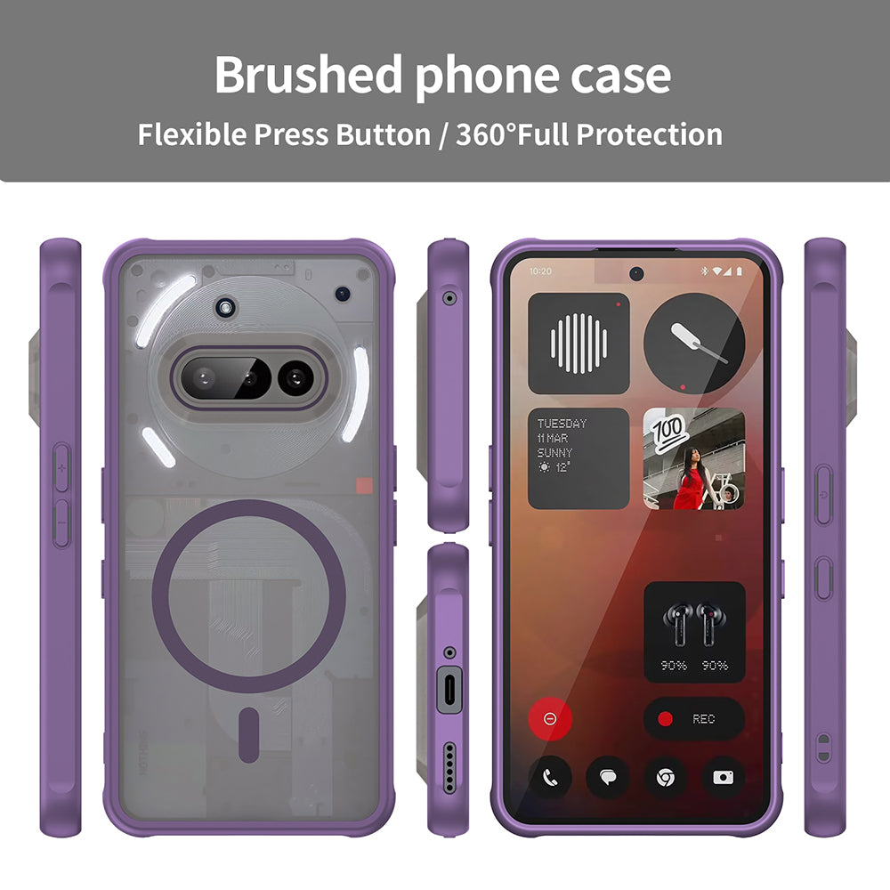 MagSafe futrola za Nothing Phone (3a), Techsuit, HaloFrost II, Ljubičasta