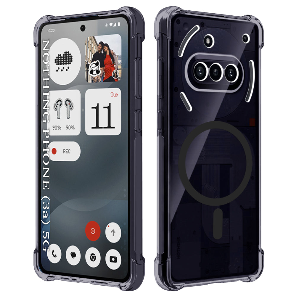 MagSafe futrola za Nothing Phone (3a), Techsuit, Shockproof Clear, Dimljena