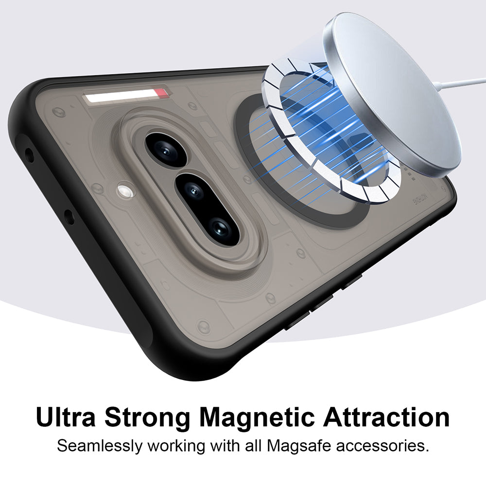 Futrola MagSafe za Nothing Phone (4a) Pro, Techsuit, HaloFrost II, Crna