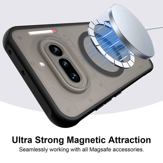 Futrola MagSafe za Nothing Phone (4a) Pro, Techsuit, HaloFrost II, Crna
