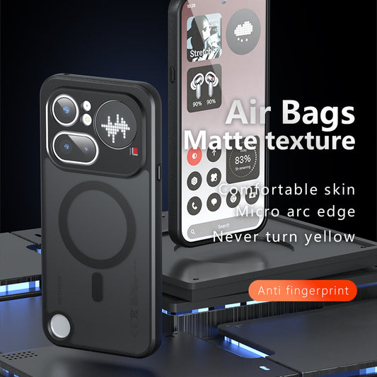 MagSafe futrola za Nothing Phone (4a) Pro, Techsuit, PureFrost, Crna Satenska