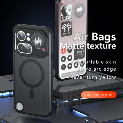 MagSafe futrola za Nothing Phone (4b), Techsuit, PureFrost, Crna Satenska