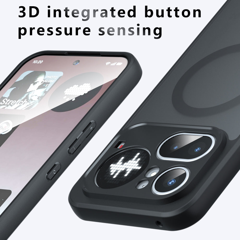 MagSafe futrola za Nothing Phone (4b), Techsuit, PureFrost, Crna Satenska
