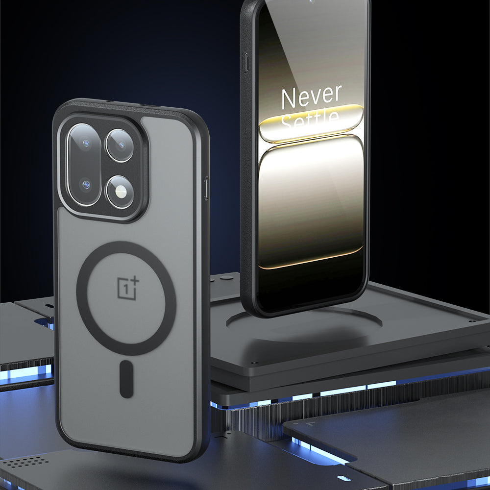 Futrola MagSafe za OnePlus 15, Techsuit, PureFrost, Satensko Crna